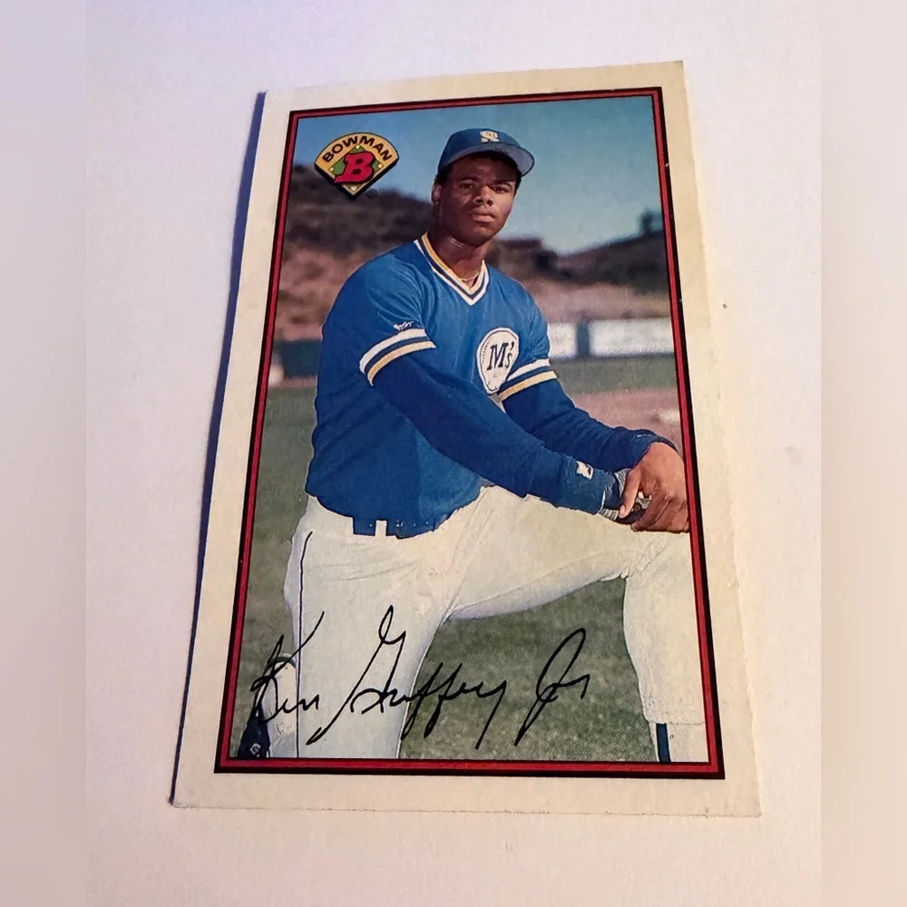 Ken Griffey Jr. RC Rookie 1989 Bowman Baseball Card # 220 Vintage Collectible